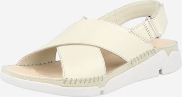 CLARKS Sandal 'Tri Alexia' i vit: framsida