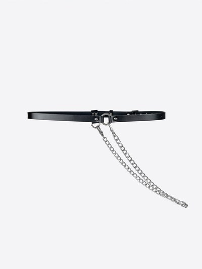 Haute Cuir Gürtel 'Skinny Chain Belt'‌‌‌‌‌‌ in 55-65 in schwarz, Produktansicht