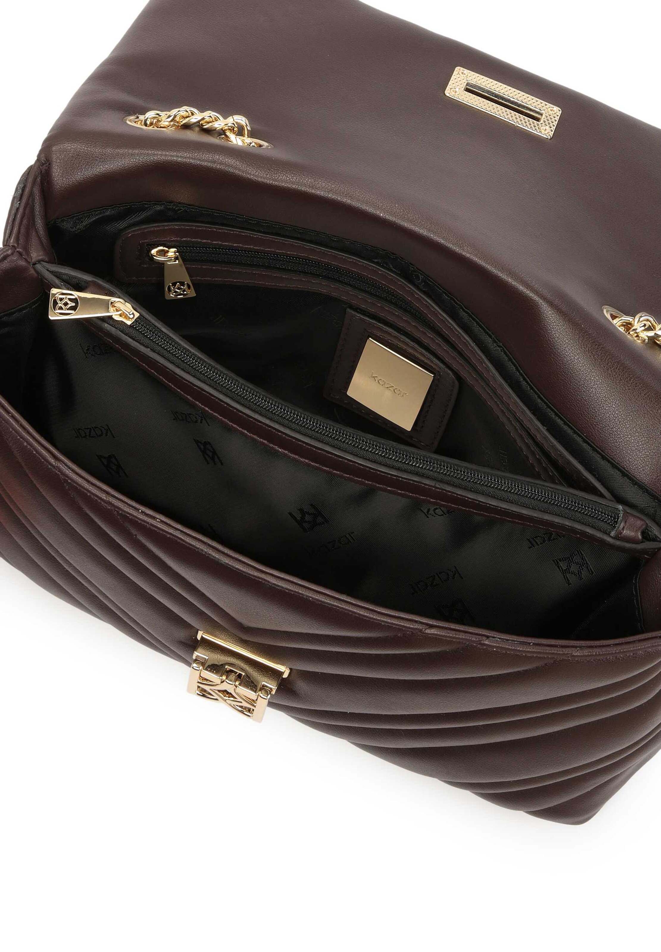 Kazar Handtas in Bruin