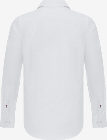 Coupe regular Chemise 'RUBEN' DENIM CULTURE en blanc