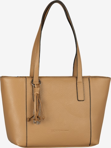 TOM TAILOR DENIMShopper torba 'Priya' - smeđa boja: prednji dio