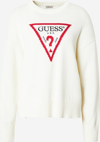 GUESS JEANS Свитер в Белый: спереди
