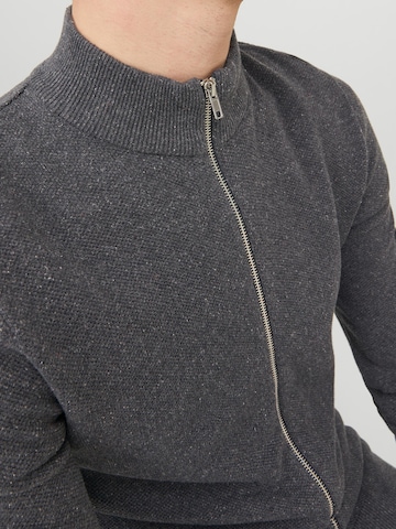 JACK & JONES Knit Cardigan 'Hill' in Grey