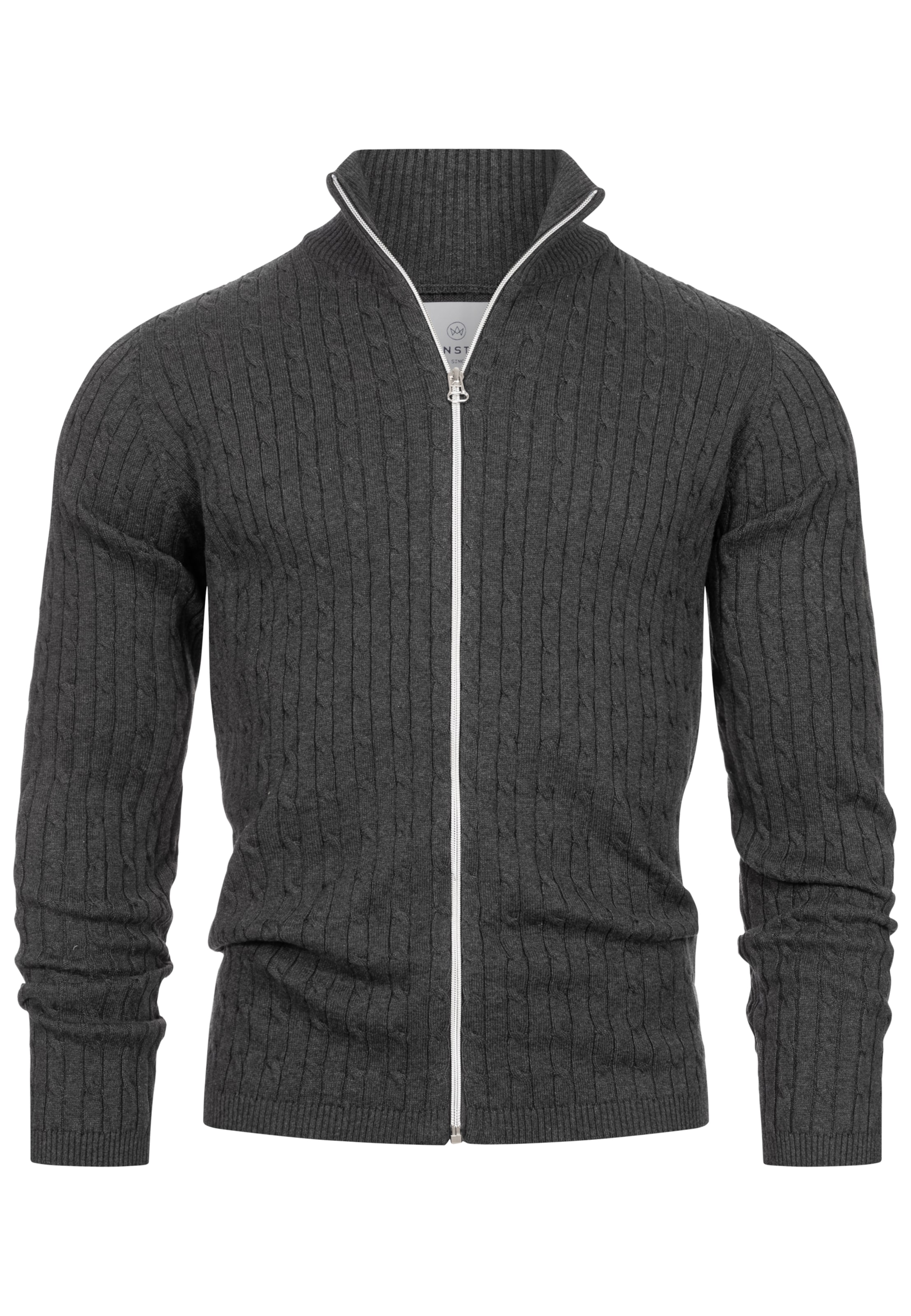 Kronstadt Strickjacke in Grau: Vorderseite