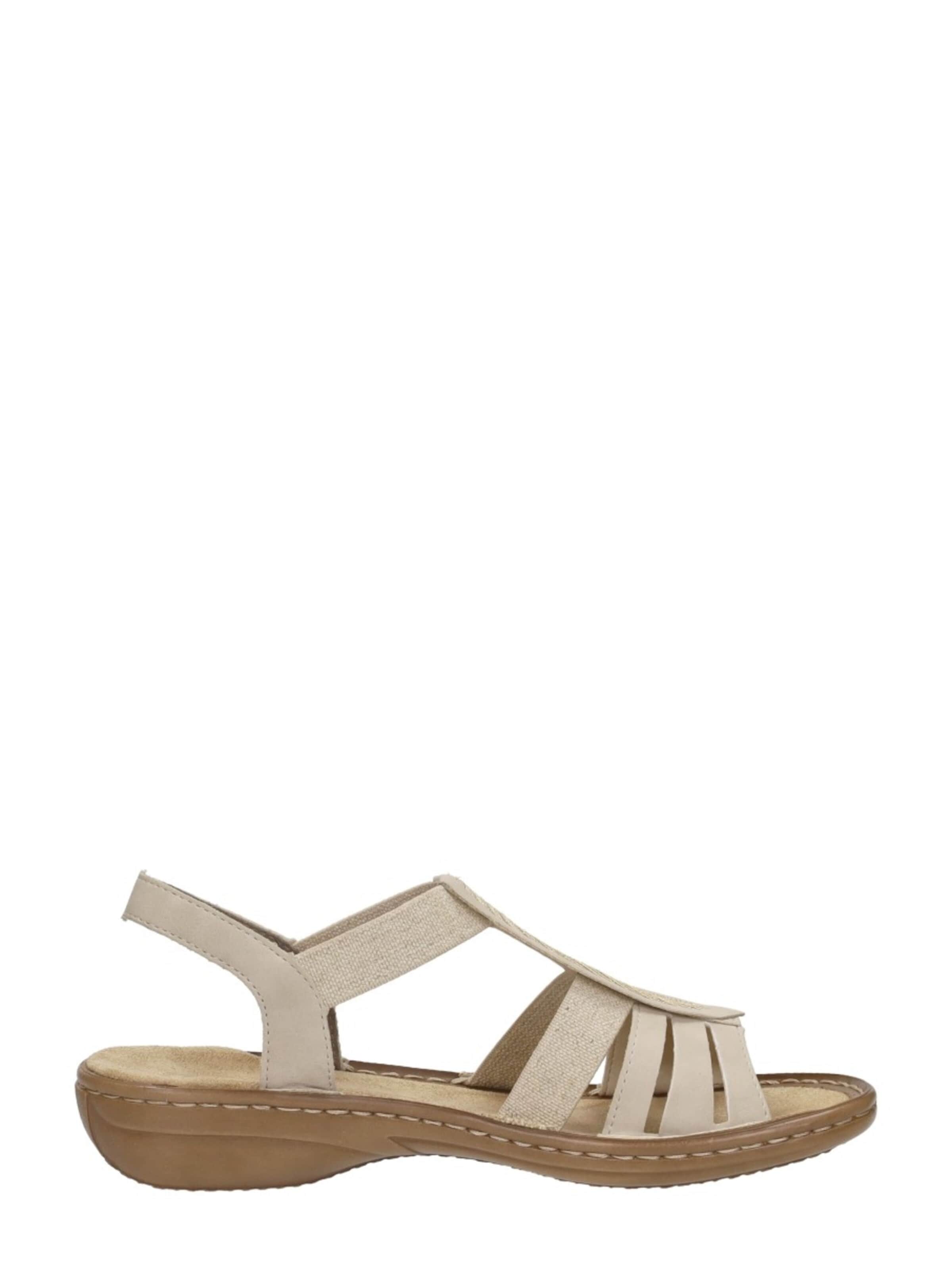 Rieker Sandaal 'Sandalen Plat' in Beige