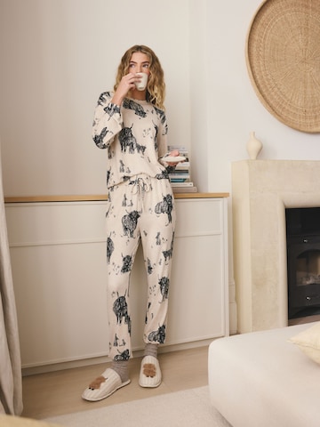 Next Пижама в Бежевый: спереди