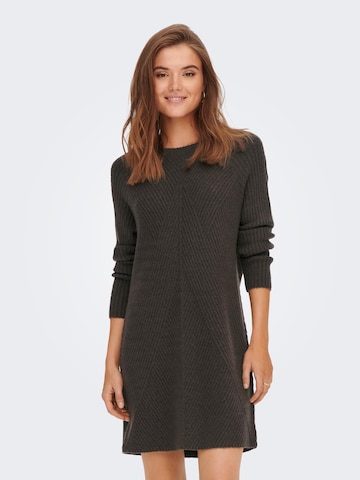 ONLY Knitted dress 'Carol' in Brown: front