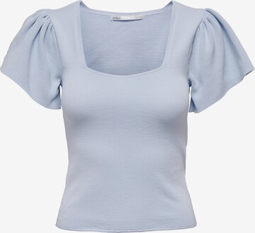 Pull-over 'Kendra' ONLY en bleu : devant