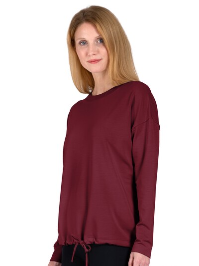 Magadi Sportpullover 'Gigi'‌‌‌‌‌ in XS in burgunder, Produktansicht
