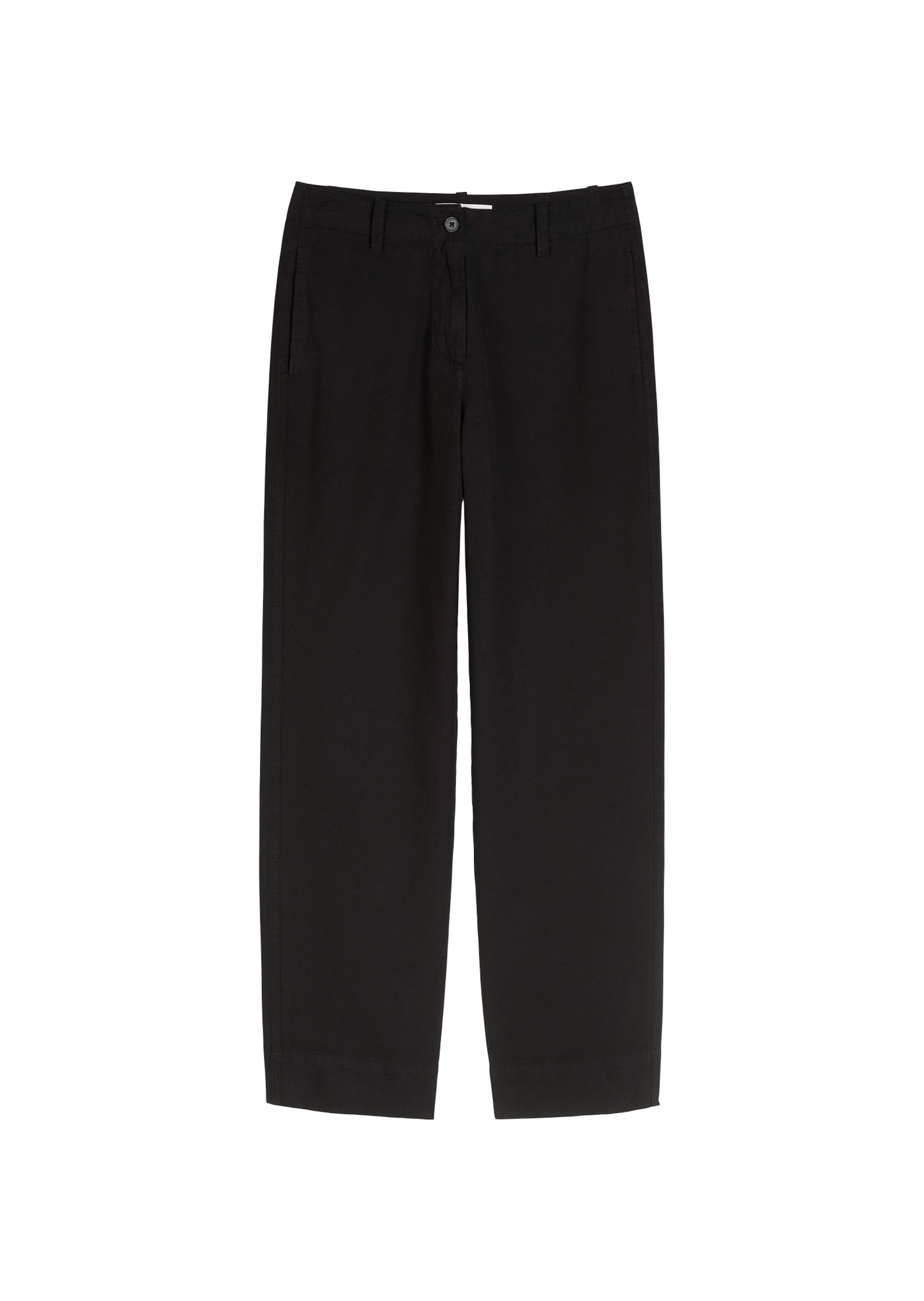 Marc O'Polo Широкий Штаны 'Lande' в Черный: спереди