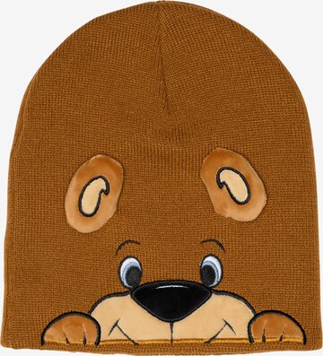 FC BAYERN MÜNCHEN Athletic Hat 'Berni' in Brown: front