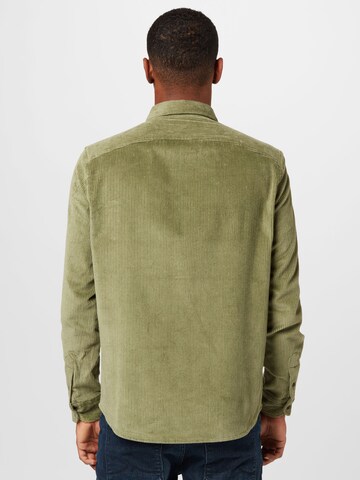 DRYKORN جينز مضبوط قميص 'OSHAA' بلون أخضر