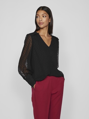 VILA Blouse 'Edee' in Zwart: voorkant