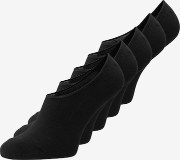 JACK & JONES Дамски чорапи тип терлици в черно: отпред