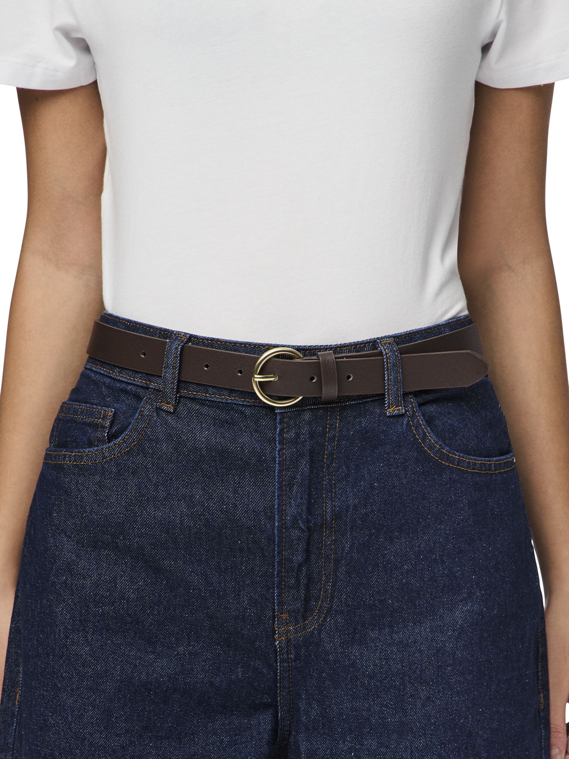 PIECES - Cinturón 'PCJILANE' en marrón: frente