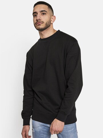 Squad the label Sweatshirt 'Organic Crewneck' in Black: front