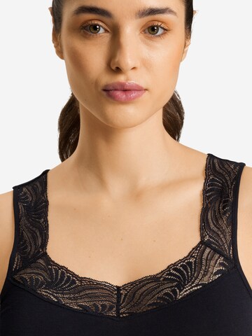 Hanro Unterhemd 'Cotton Delight'‌‌ in Schwarz