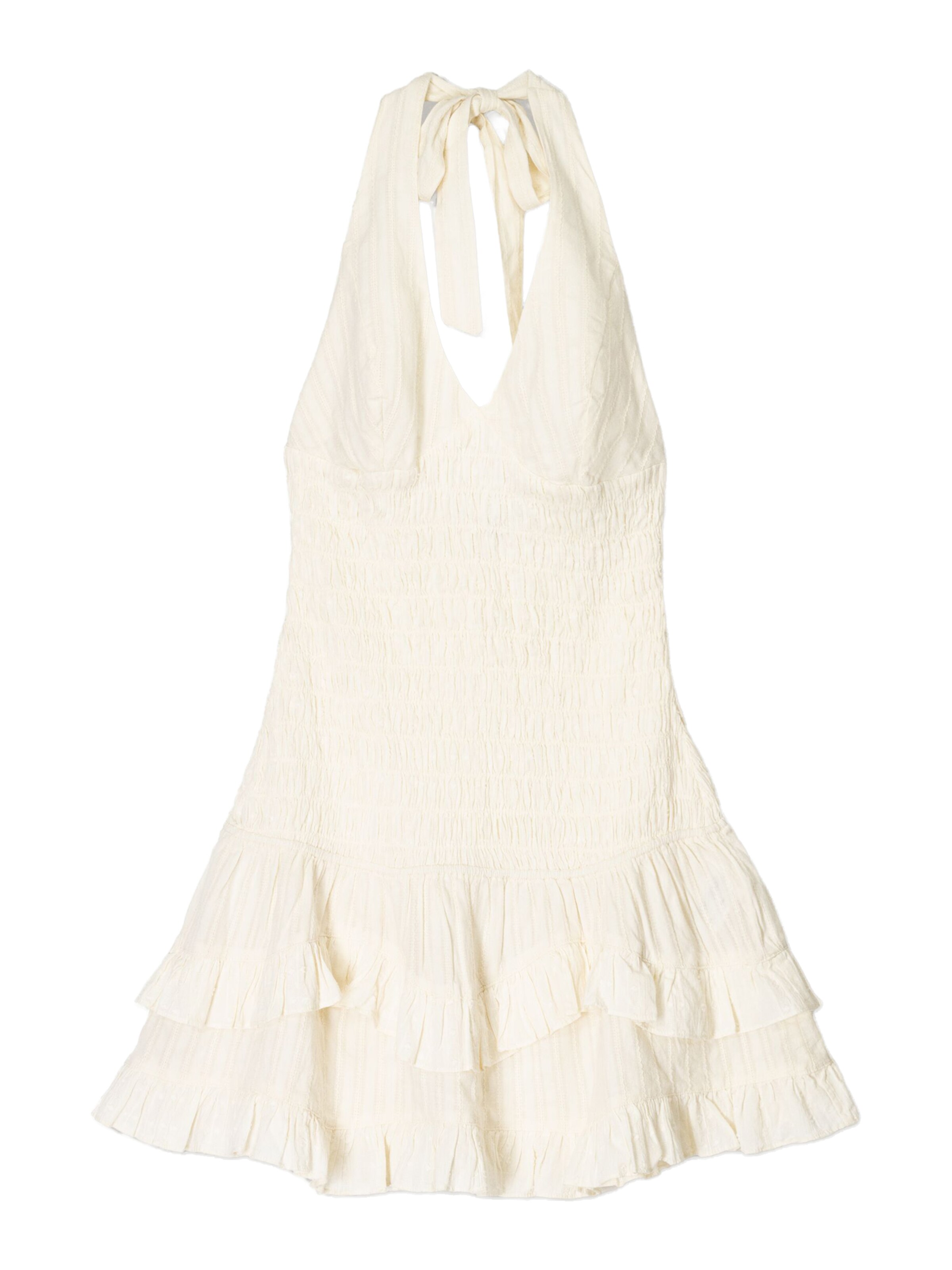 Bershka Letnia sukienka w kolorze żółty: przód