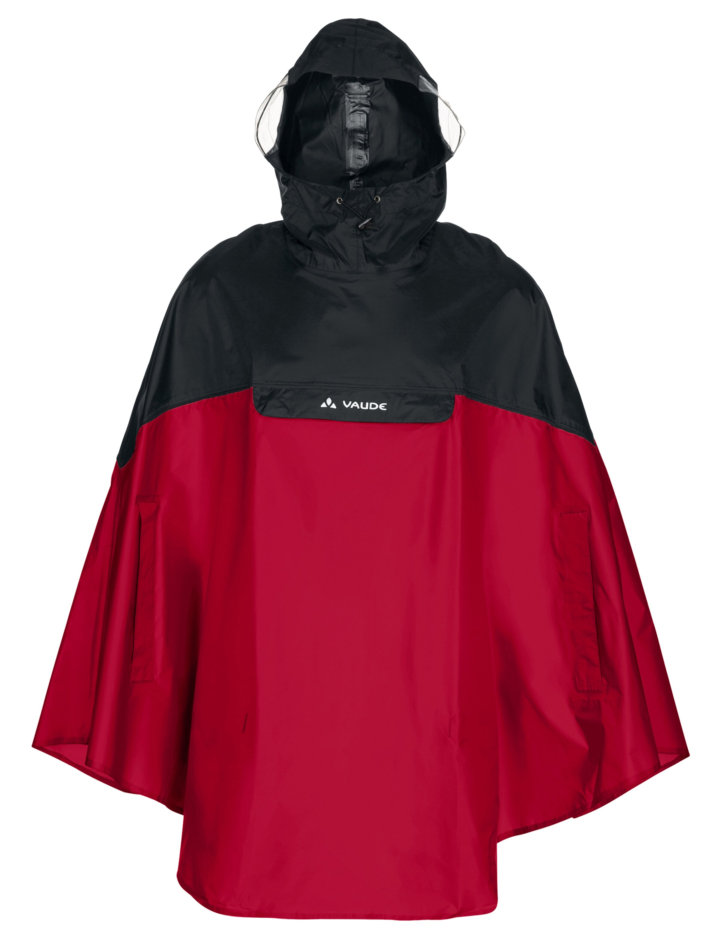 VAUDE Outdoor jacket 'Covero Poncho II' in Red: front