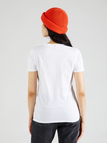 BOSS Orange T-Shirt 'Elogo 5' in Weiß