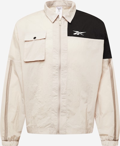 Reebok Sport Športová bunda - béžová / svetlosivá / čierna / biela, Produkt