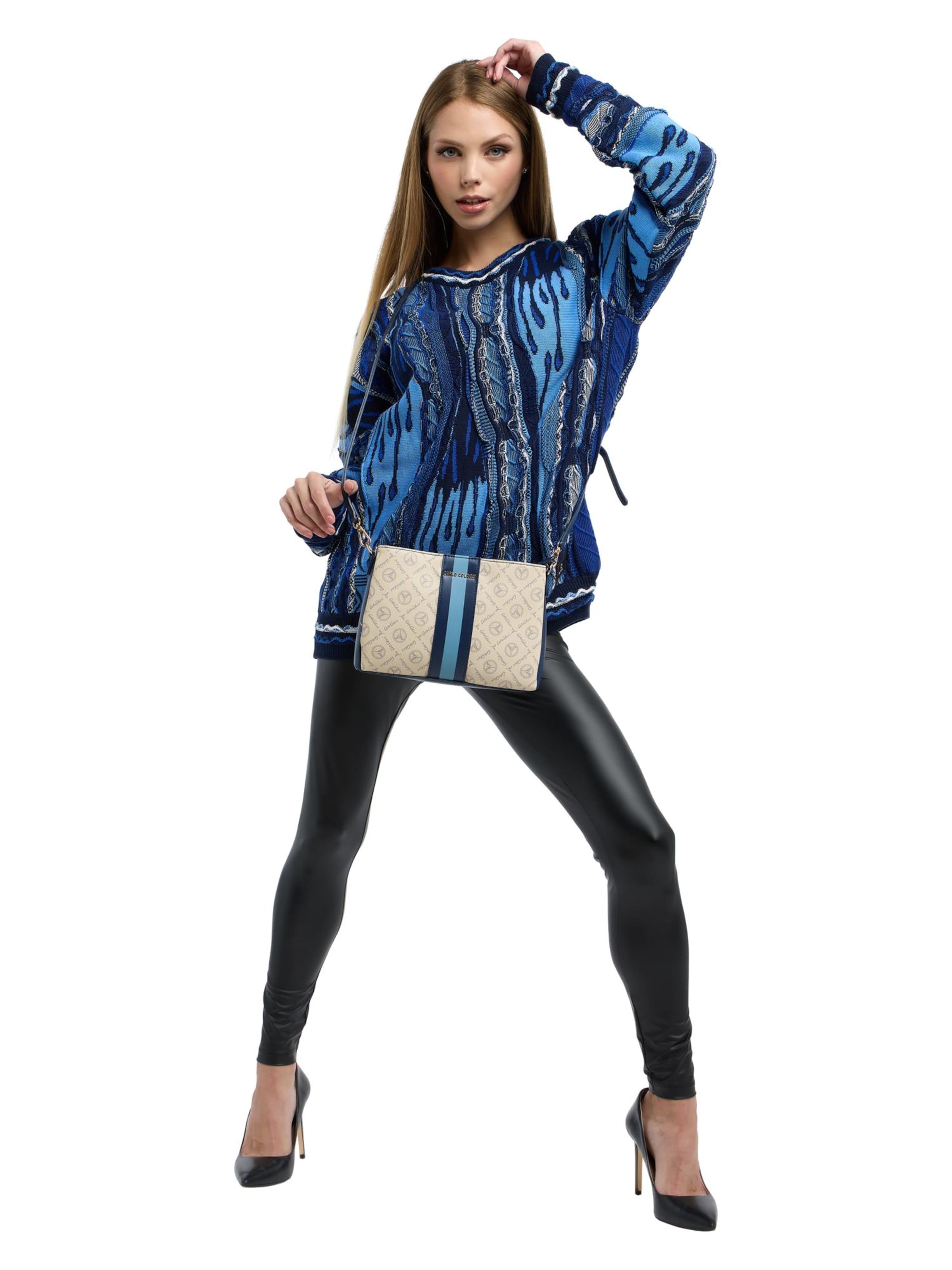 Carlo Colucci Umhängetasche 'Farina' in Beige