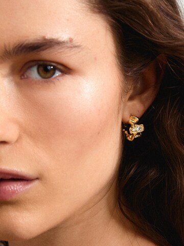 Boucles d'oreilles 'Sunset' Pilgrim en or