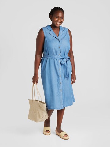 Vero Moda Curve Blousejurk 'BREE' in Blauw