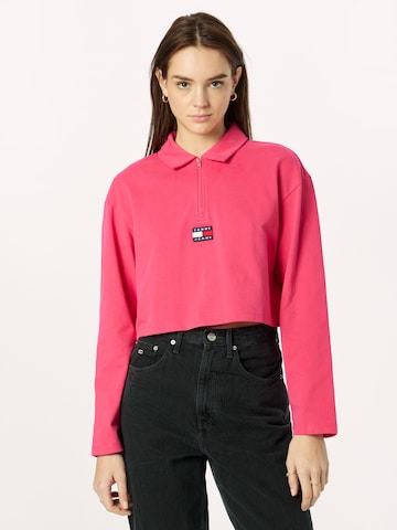 Tommy Jeans Shirt in Roze: voorkant