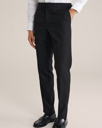 WE Fashion Slimfit Kalhoty – černá: přední strana