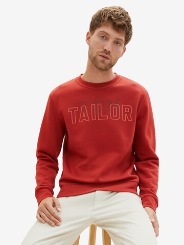 TOM TAILOR Sweatshirt in Rood