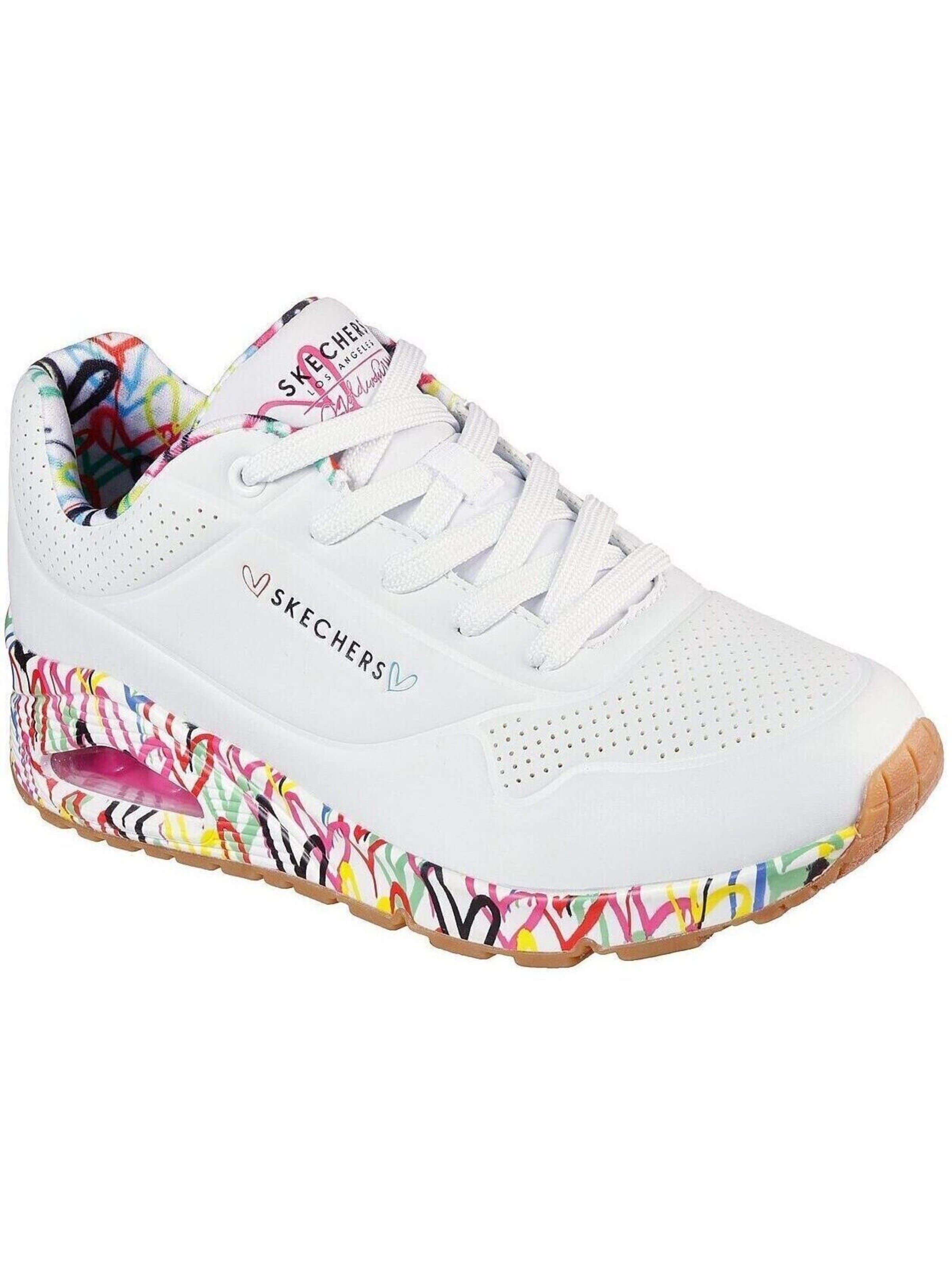 SKECHERS Sneakersy niskie 'Uno-Loving Love' w kolorze biały: przód