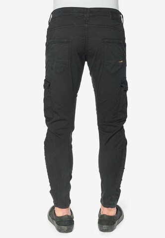 Le Temps Des Cerises Tapered Cargo trousers 'ALBAN' in Black