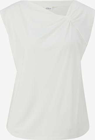 Maglietta di s.Oliver BLACK LABEL in bianco: frontale