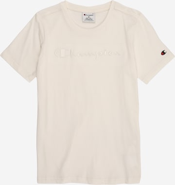 Champion Authentic Athletic Apparel T-Shirt in Gelb: Vorderseite