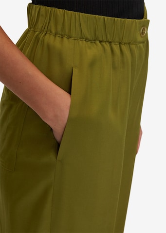 Wide leg Pantaloni di Marc O'Polo in verde