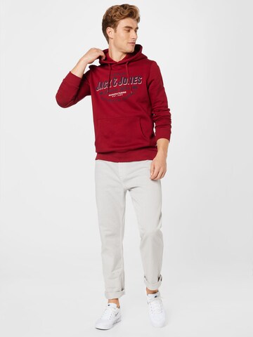Sweat-shirt JACK & JONES en rouge