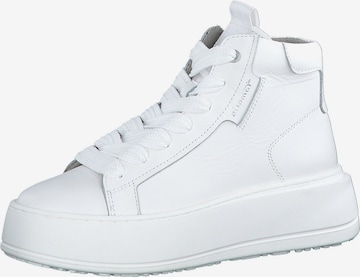 TAMARIS Sneaker high i hvid: forside