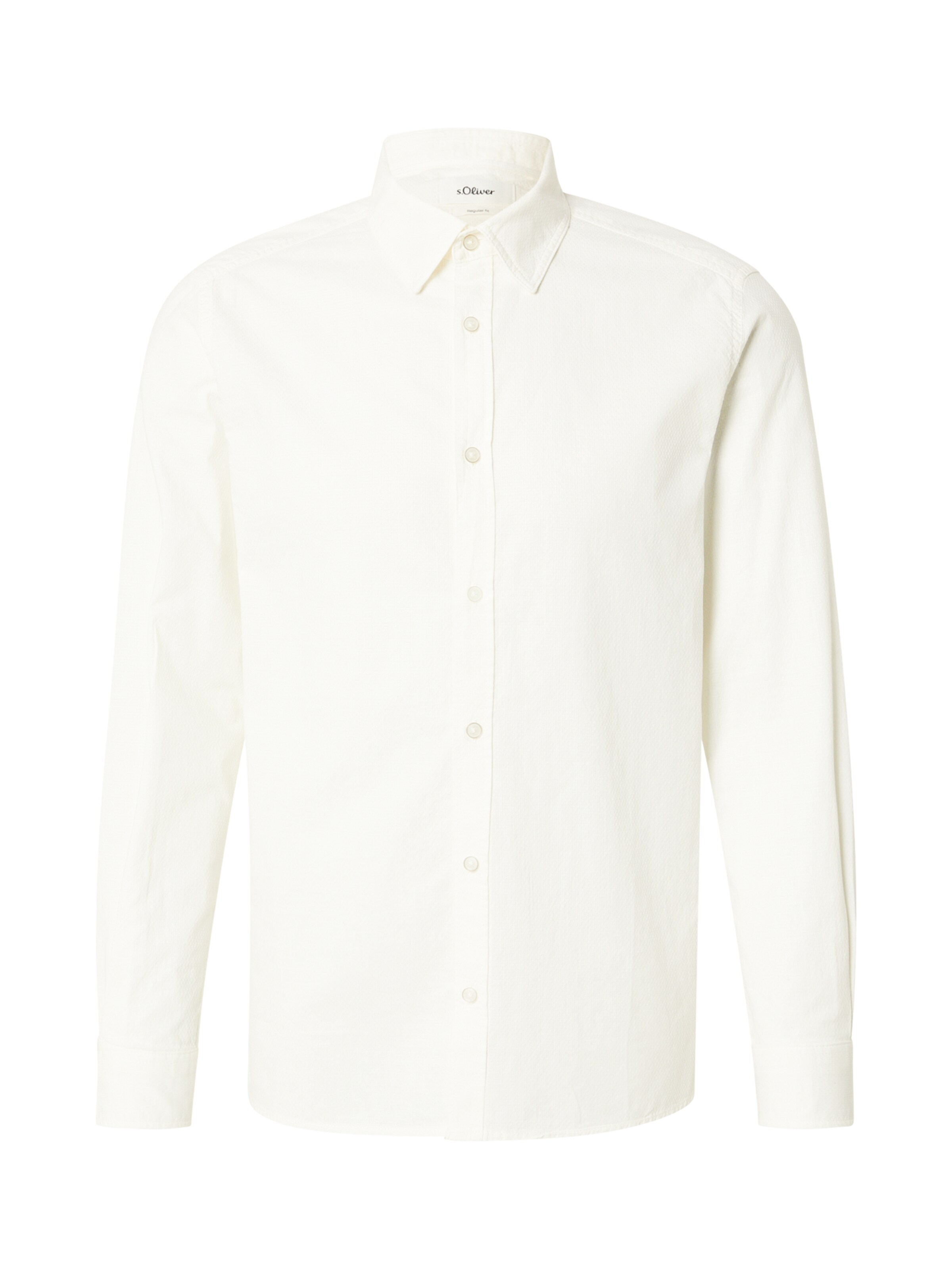 s.OliverRegular Fit Košulja - bijela boja: prednji dio