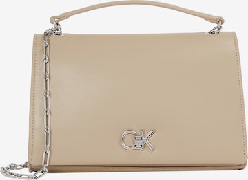 Calvin Klein Shoulder bag in Beige: front