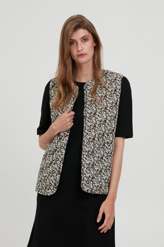 Fransa Weste in Beige: Vorderseite