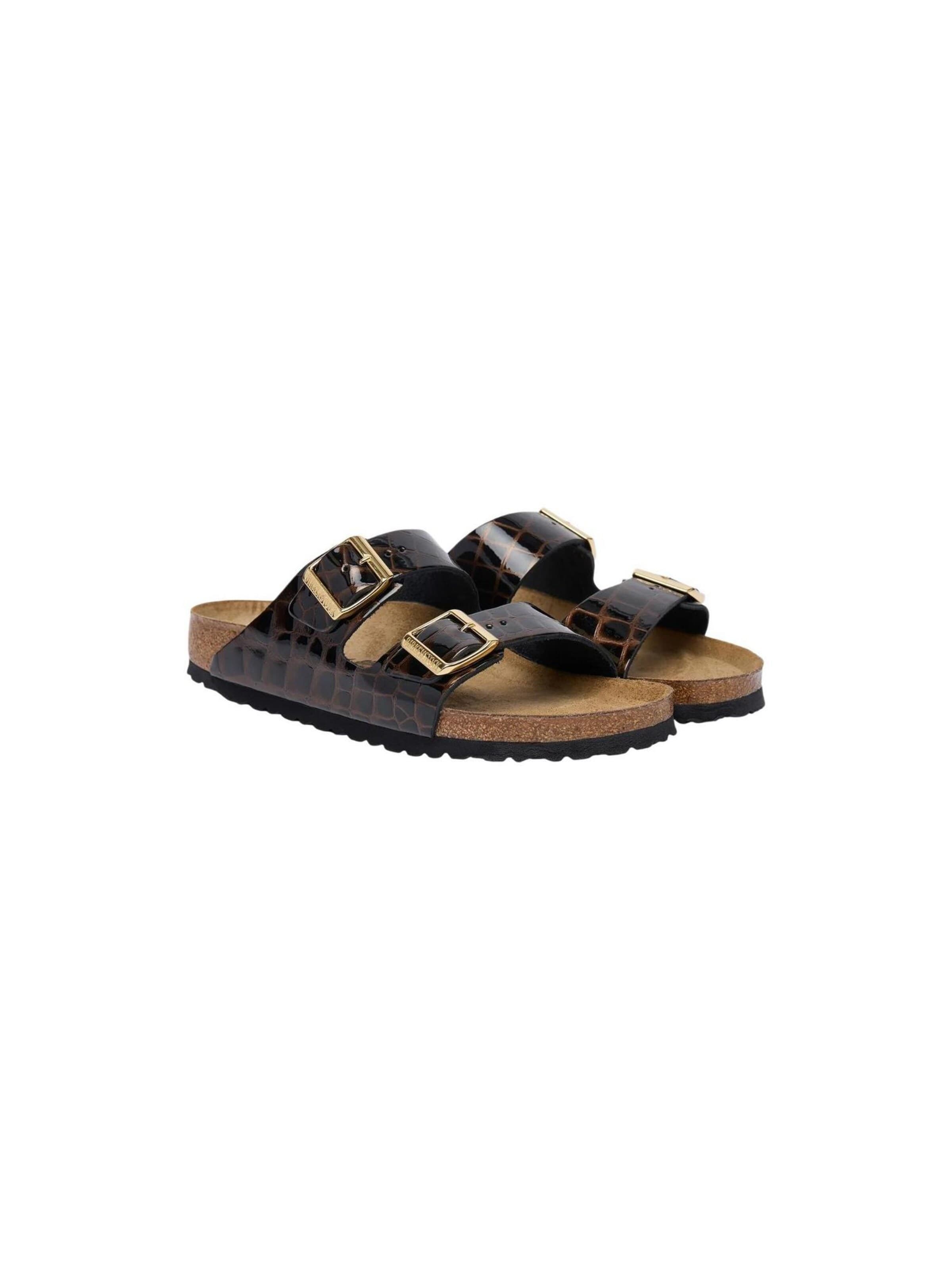 Sandales 'Arizona Emboss Animal 1032864' BIRKENSTOCK en marron