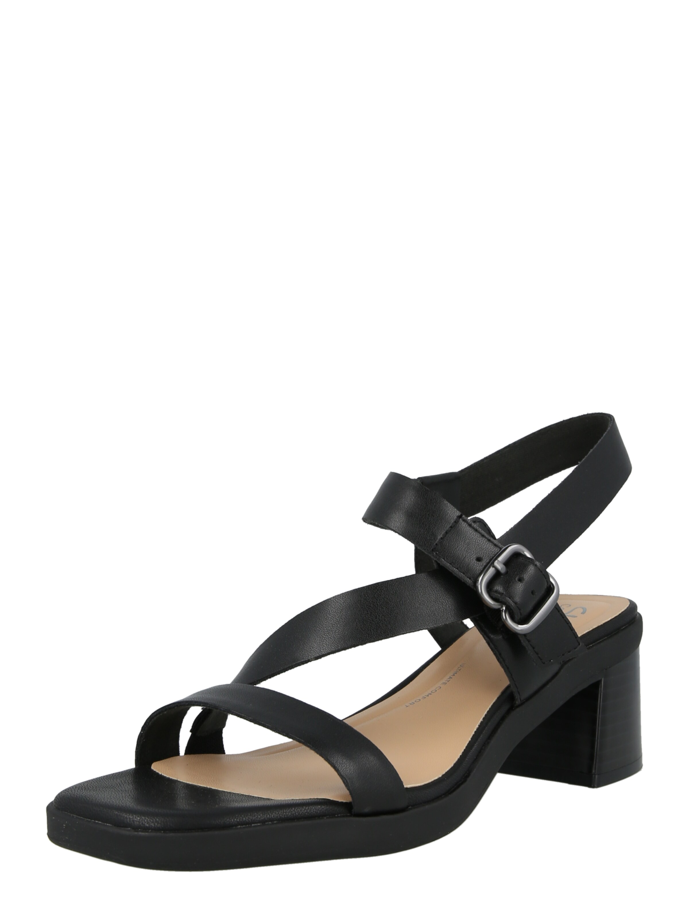 CLARKS Rihmik 'Jaylan Sol', värv must: eest vaates