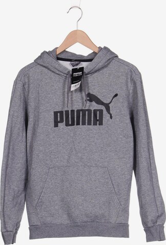 PUMA Sweatshirt & Zip-Up Hoodie in M in Grey: front