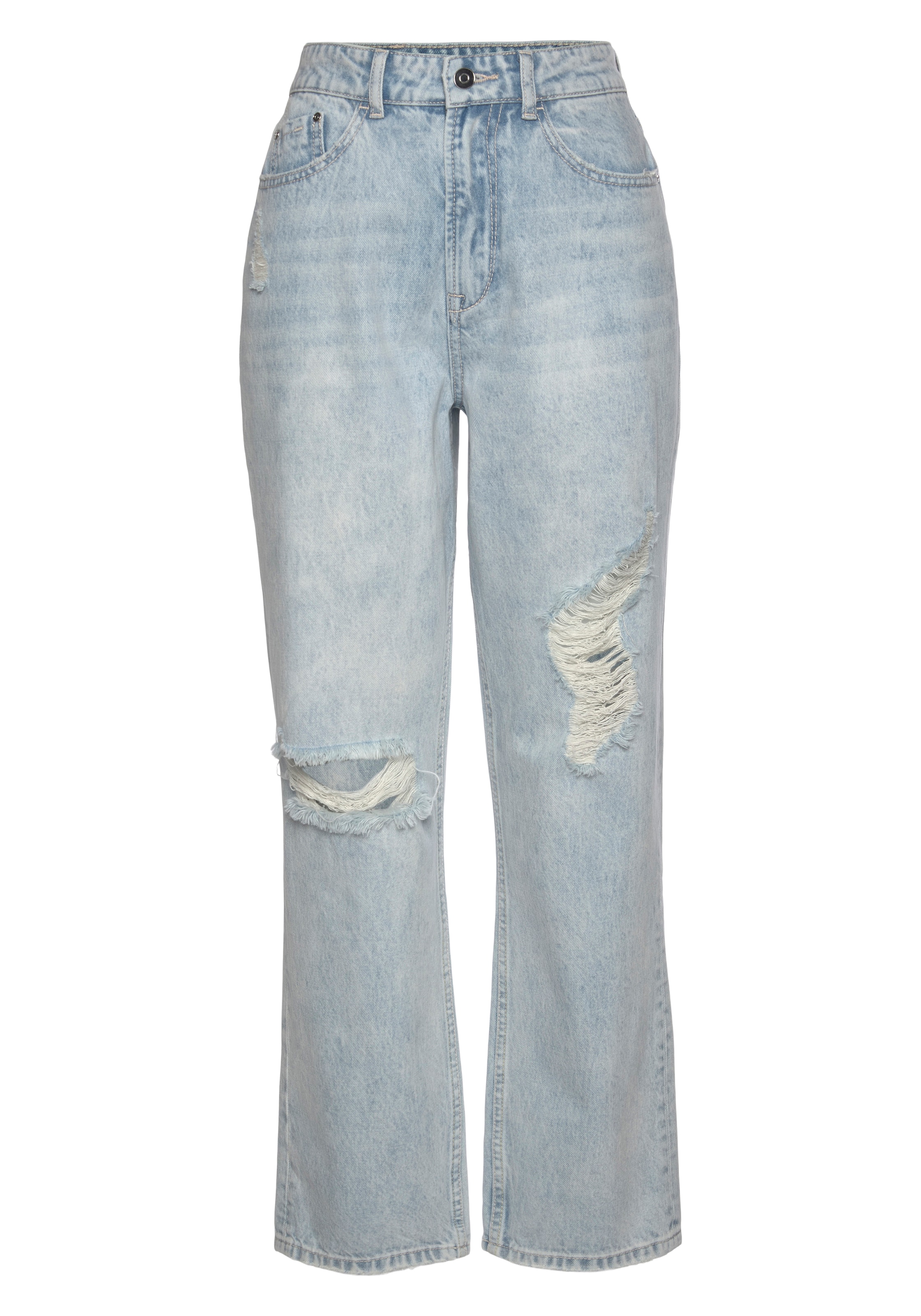 Wide Leg Jean BUFFALO en bleu : devant