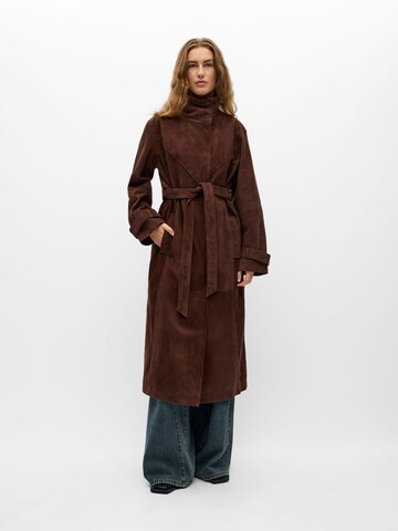 OBJECT Between-seasons coat 'OBJROXIE' in Brown: front