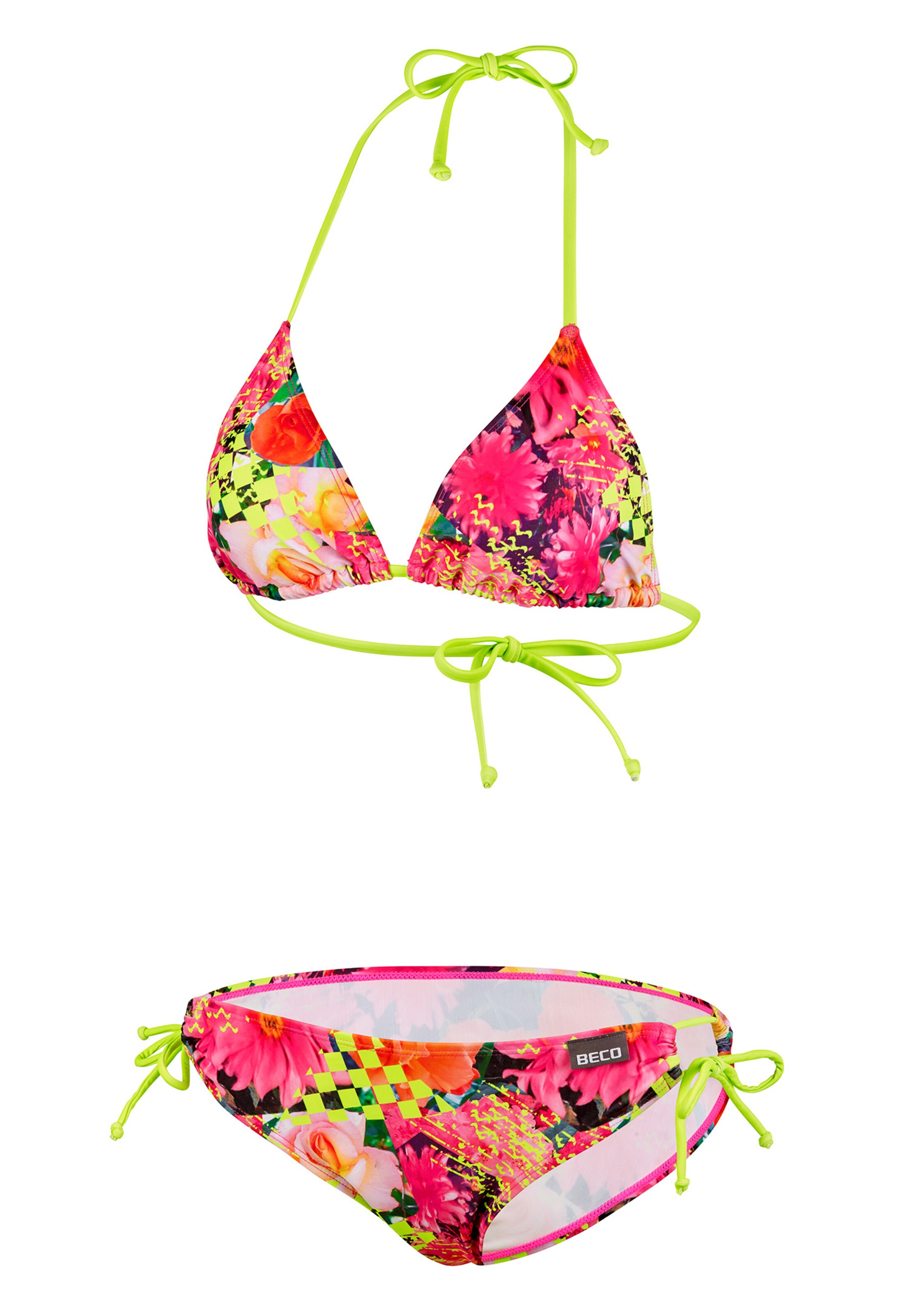 BECO the world of aquasports Triangle Bikini 'Fresh Flowers' in Mixed colours