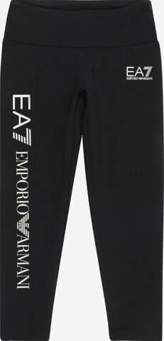 EA7 Emporio Armani Regular Leggings in Schwarz: predná strana