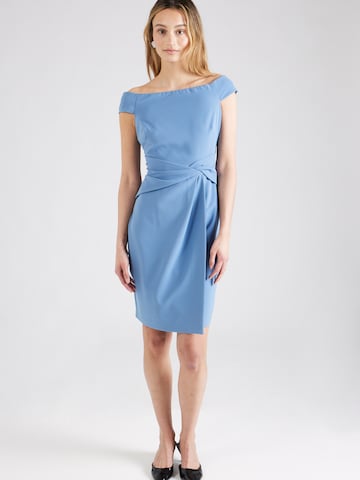 Robe de cocktail Lauren Ralph Lauren en bleu