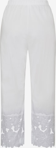 Hanro Pajama Pants ' Klara ' in White